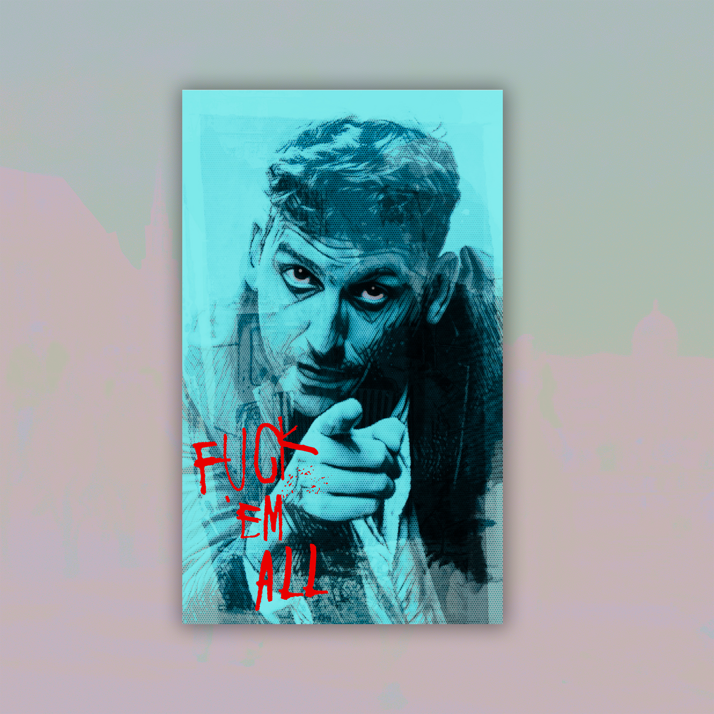 SIGNED FUCK EM' ALL A3 POSTER